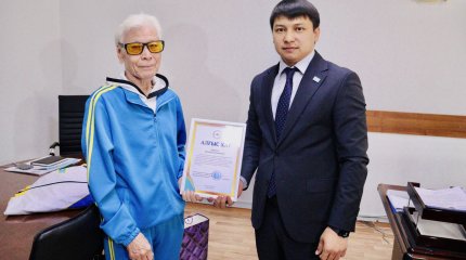 Ветеран параспорта преодолел 80-километровый маршрут в честь Дня Победы