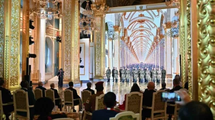 Мемлекет басшысы Ұлы Жеңістің 80 жылдығына арналған мерекелік концертке барды