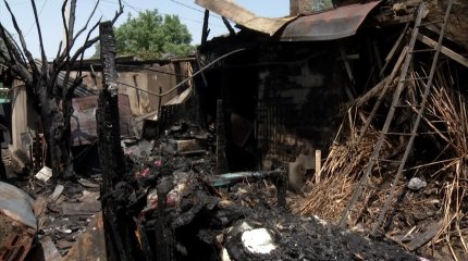 Два человека сгорели заживо в результате крупного пожара в Алматы