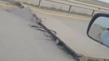 Астана-Павлодар ақылы жолында ыстықтан бетон плиталар көтеріліп кетті