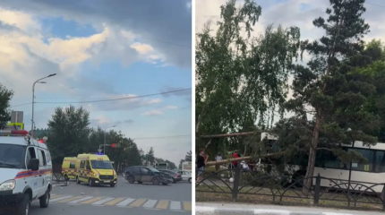 Автомобиль протаранил автобус в Костанае, пострадали три человека