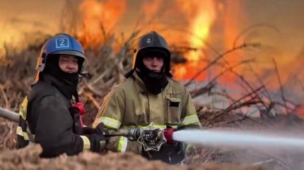 Крупный пожар на полигоне потушили в Астане