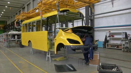 Қарағанды облысындағы отандық автобус зауыты жылына 10 мыңнан астам техника шығарады
