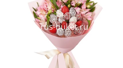 Что такое букеты из клубники в шоколаде