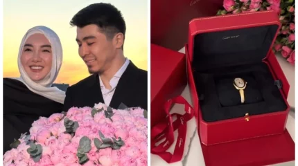 Құны – 10 миллион теңге": Фариза Төреәлі күйеуінің сыйлығын көрсетті