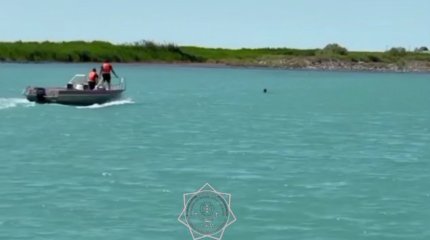 Ребёнка на надувном круге ветром унесло на глубину Балхаша