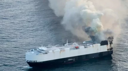 Бортында мыңдаған көлігі бар алып кеме Тынық мұхитына батып кетті