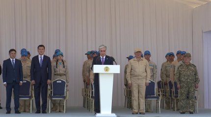 Мемлекет басшысы XI «Айбын» халықаралық әскери-патриоттық жастар жиынына қатысты