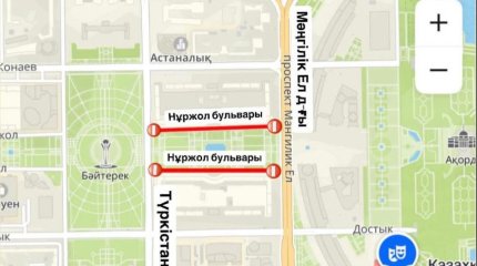 Астанада Нұржол гүлзары жөндеу жұмысына байланысты жабылады