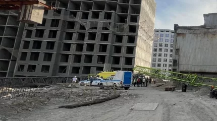 Алматыда мұнара краны құлап, жұмысшы қаза тапты