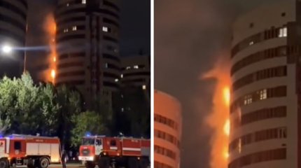 Жителей горевшего жилого комплекса расселят в гостиницы, - акимат Астаны