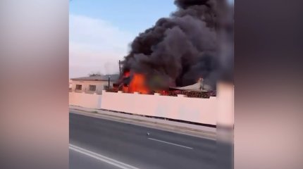 Склад с продуктами питания горел в войсковой части Актау