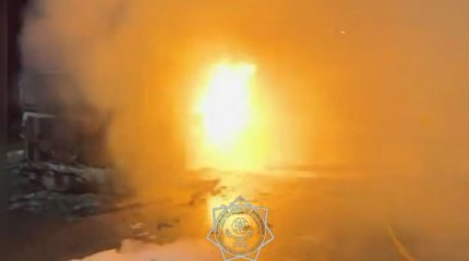 Жолаушылар автобусы өртенді