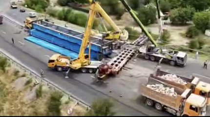 Движение на трассе Шымкент—Тараз восстановили на четвёртый день после крупного ДТП