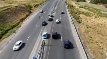 Тараз-Шымкент трассасындағы апаттан соң қозғалыс қалпына келтірілді