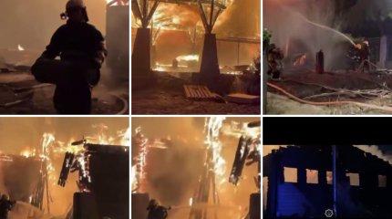 Крупный пожар произошел на проспекте Достык в Алматы