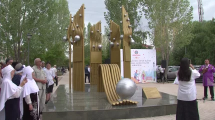 Елордада коммуналдық қызметкерлердің құрметіне гүлзар ашылды