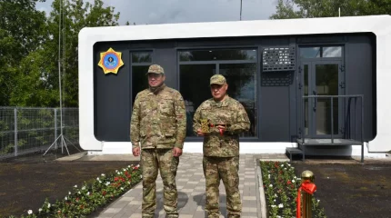 Глава МЧС открыл первую в Казахстане модульную спасательную станцию