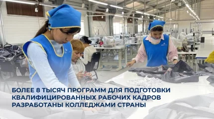 Колледжи Казахстана разработали свыше 8 тысяч программ для подготовки рабочих кадров