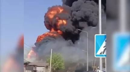 Түркістан облысында май құю бекетінде өрт шықты