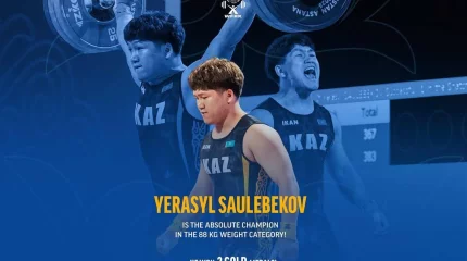Казахстан завоевал еще три золотые медали на чемпионате по тяжелой атлетике