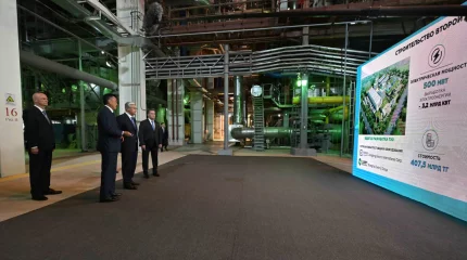 Президент елордадағы үшінші ЖЭО-ның алғашқы кезегінің қызметімен танысты