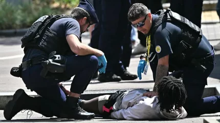 Во время «Тур де Франс» в Руане мужчина с ножом напал на полицейского