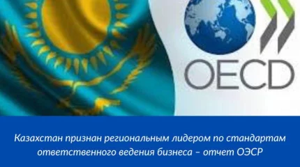ОЭСР признала Казахстан региональным лидером по стандартам ответственного ведения бизнеса