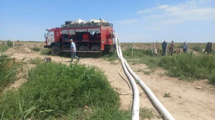 Қазақстан ТЖМ құтқарушылары ауыл шаруашылығында пайдаланылатын жерді сумен қамтамасыз ету жұмысына тартылды