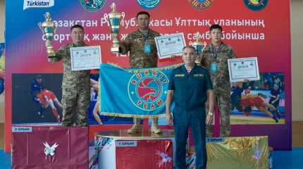 Ұлттық ұланның самбо бойынша чемпионаты өз мәресіне жетті