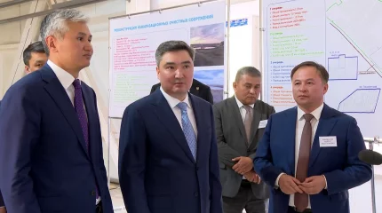 Олжас Бектенов проверил ход реконструкции ТЭЦ и очистных сооружений области Ұлытау