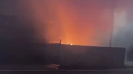 Пожар уничтожил столовую в Атырау