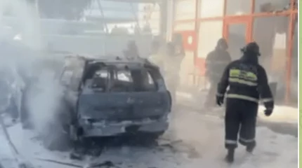 Оператор обгорел при пожаре на газозаправочной станции в Актобе