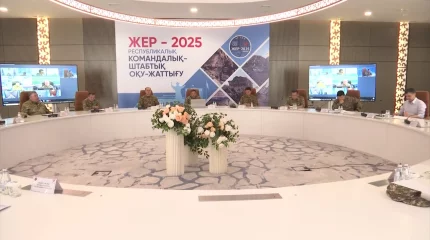 Шымкентте «Жер-2025» республикалық командалық-штабтық оқу-жаттығуы басталды