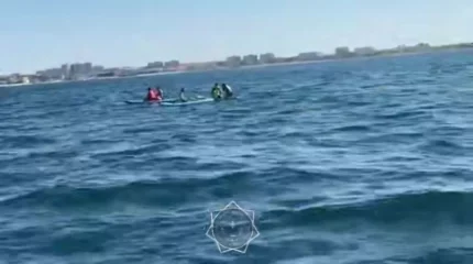 Унесённых ветром спасли в районе яхт-клуба Актау