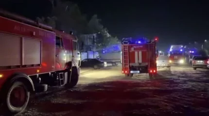 Токарный цех сгорел ночью в Таразе