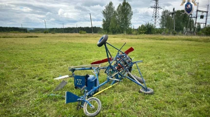 Пенсионер разбился на самодельном вертолёте