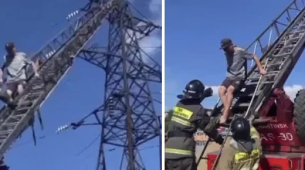 Житель Шахтинска угрожал суицидом с высоковольтной линии