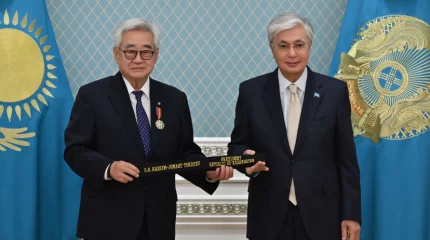 Токаев получил чёрный пояс таеквондо