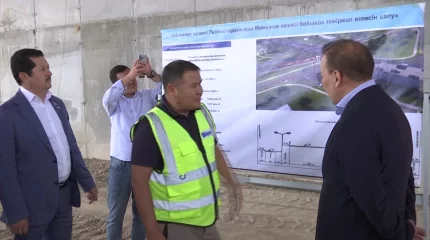 Шымкенттегі теміржол өткелінің құрылысы қарқынды