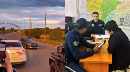 Свадебный кортеж с «мигалками» заметили в Актобе