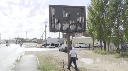 14 электр бағанасы құлап қалды