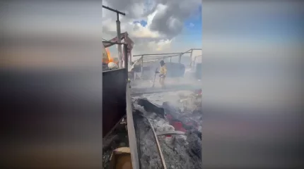 Крупный пожар произошёл в селе в Актюбинской области