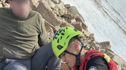 Пострадавшего бельгийца пять часов спускали  с гор Алматы