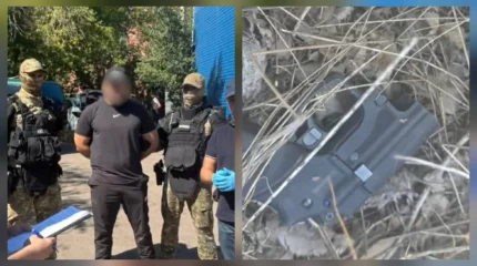 В Караганде водитель пытался избавиться от травматического пистолета при виде полиции (ВИДЕО)
