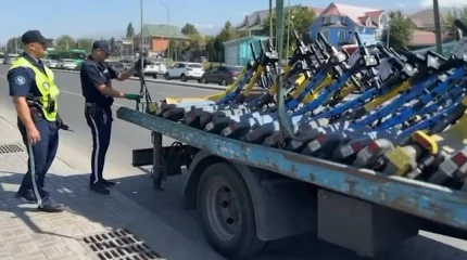 Самокаттардың қатысуымен 12 мыңға жуық әкімшілік құқықбұзушылық тіркелді