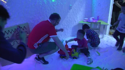 Благотворительный фонд Gôl Cymru подарил детям центра «Береке Астана» соляную комнату