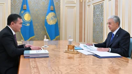 Мемлекет басшысы Астана қаласының әкімі Жеңіс Қасымбекті қабылдады