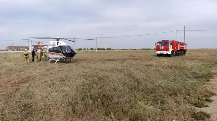 Экипаж МЧС экстренно доставил пациента из Есиля в Кокшетау (ВИДЕО)