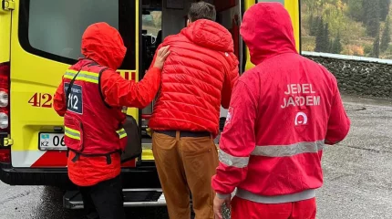 Тауда аяғын қайырып алды